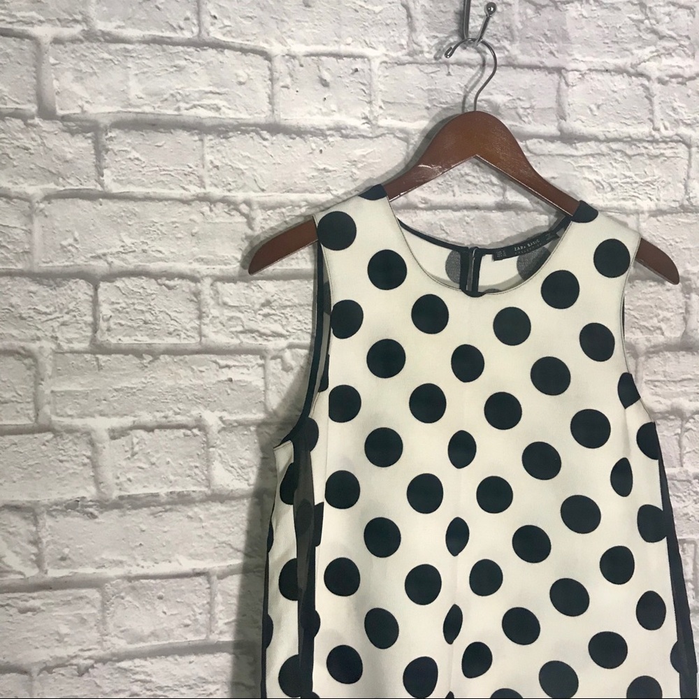 Sleeveless Polka Dot Top